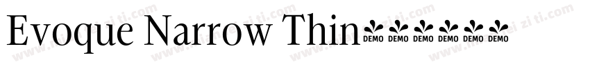 Evoque Narrow Thin字体转换